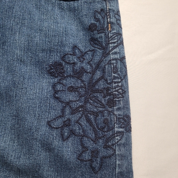 Y2K Lee Denim Embroidered Skort Women's Size 14M - Picture 2 of 9